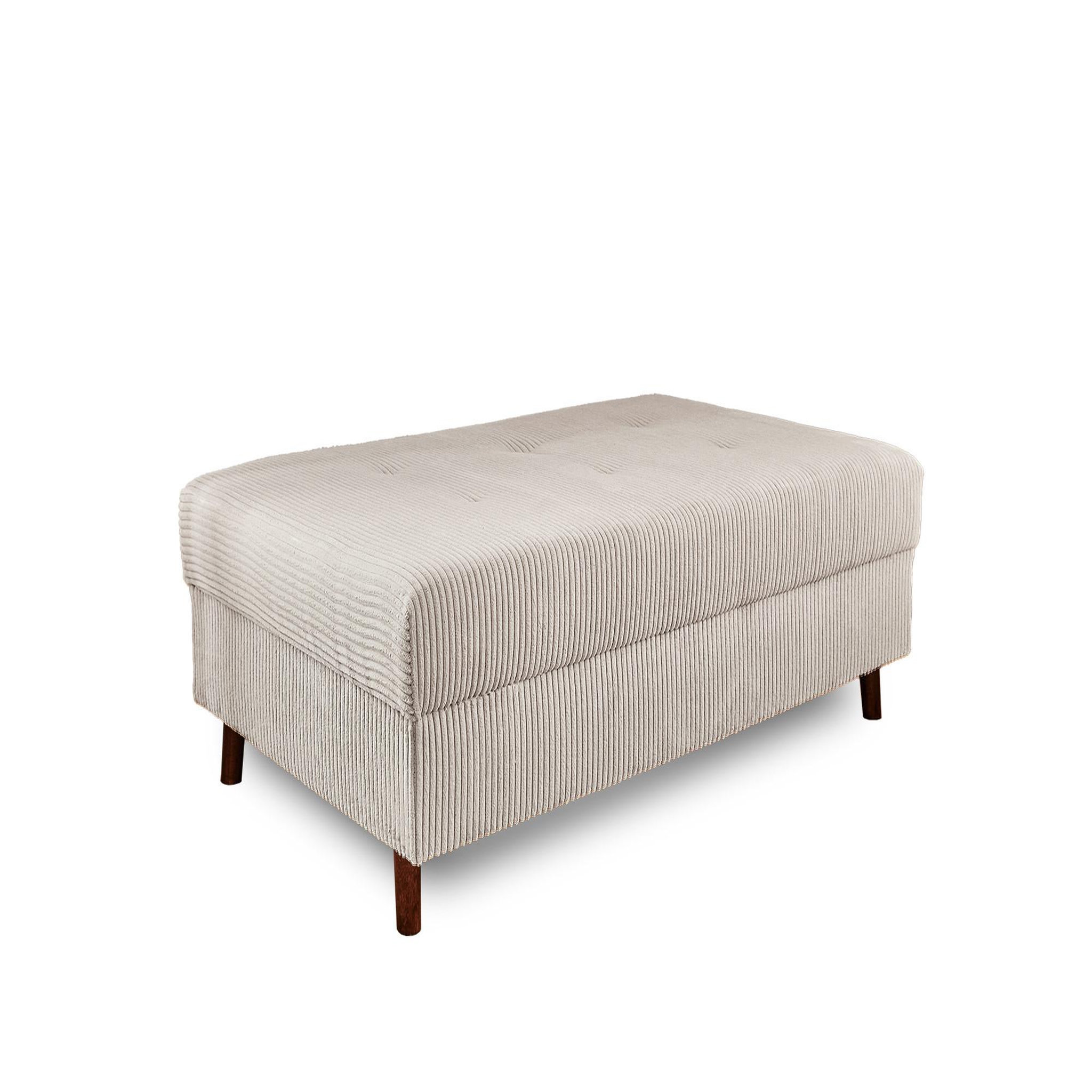 Voir la diapositive 1 : LISA DESIGN Rune - pouf modulable - en velours côtelé