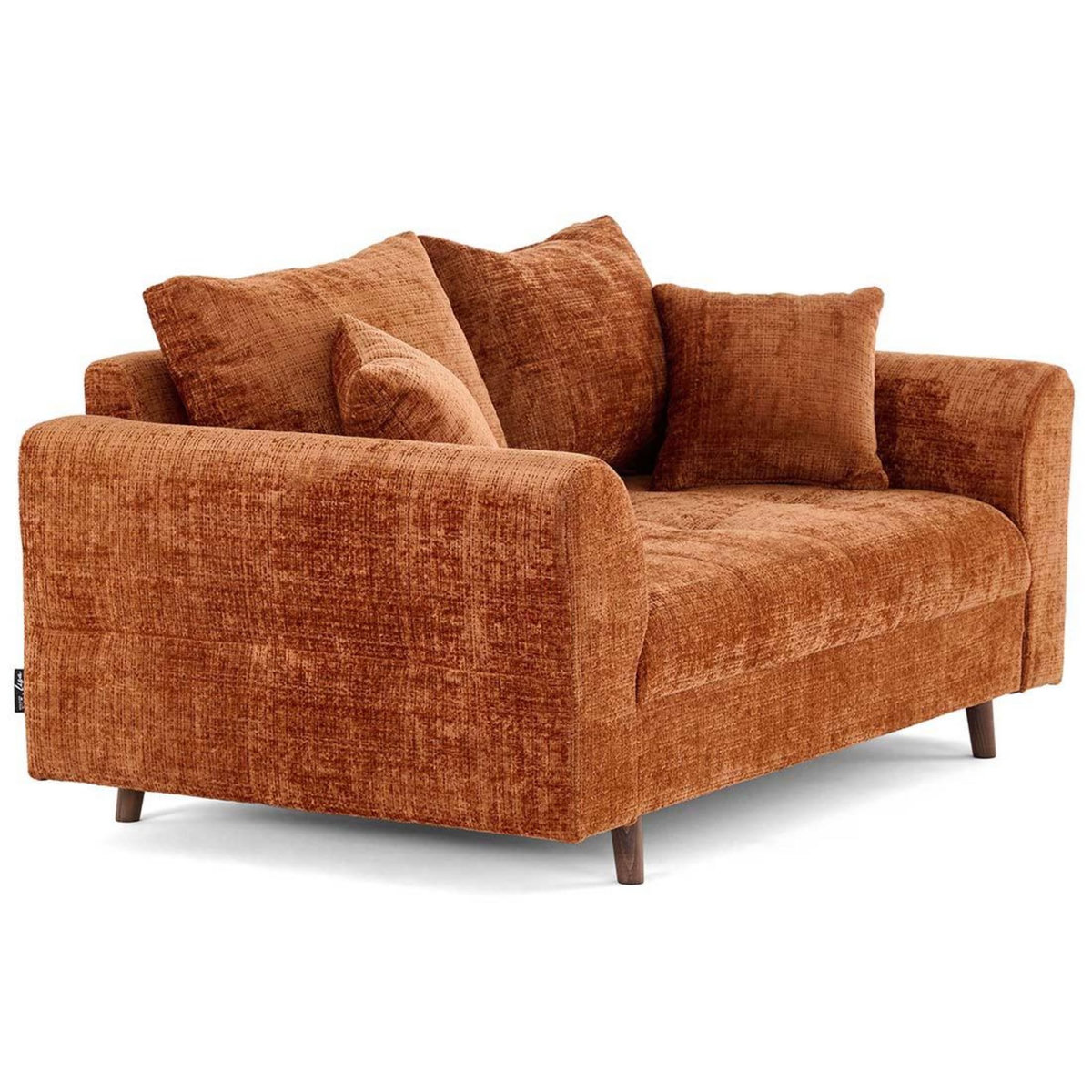 LISA DESIGN Rune - canapé droit 2 places en velours texturé