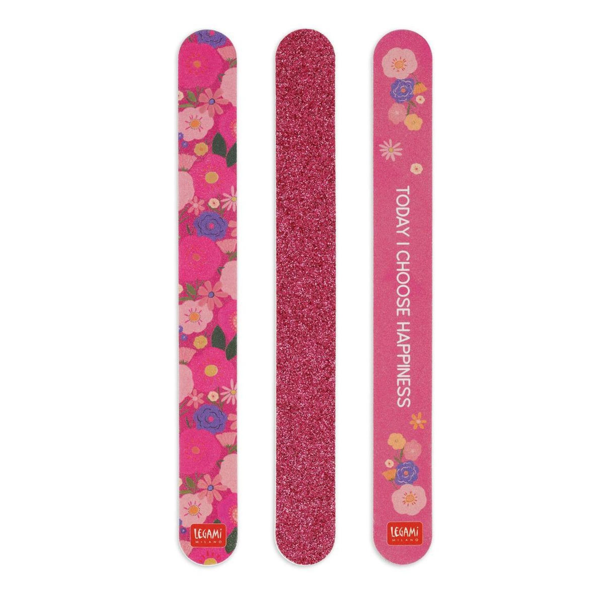 LEGAMI Nails before males - set de 3 limes à ongles - flowers
