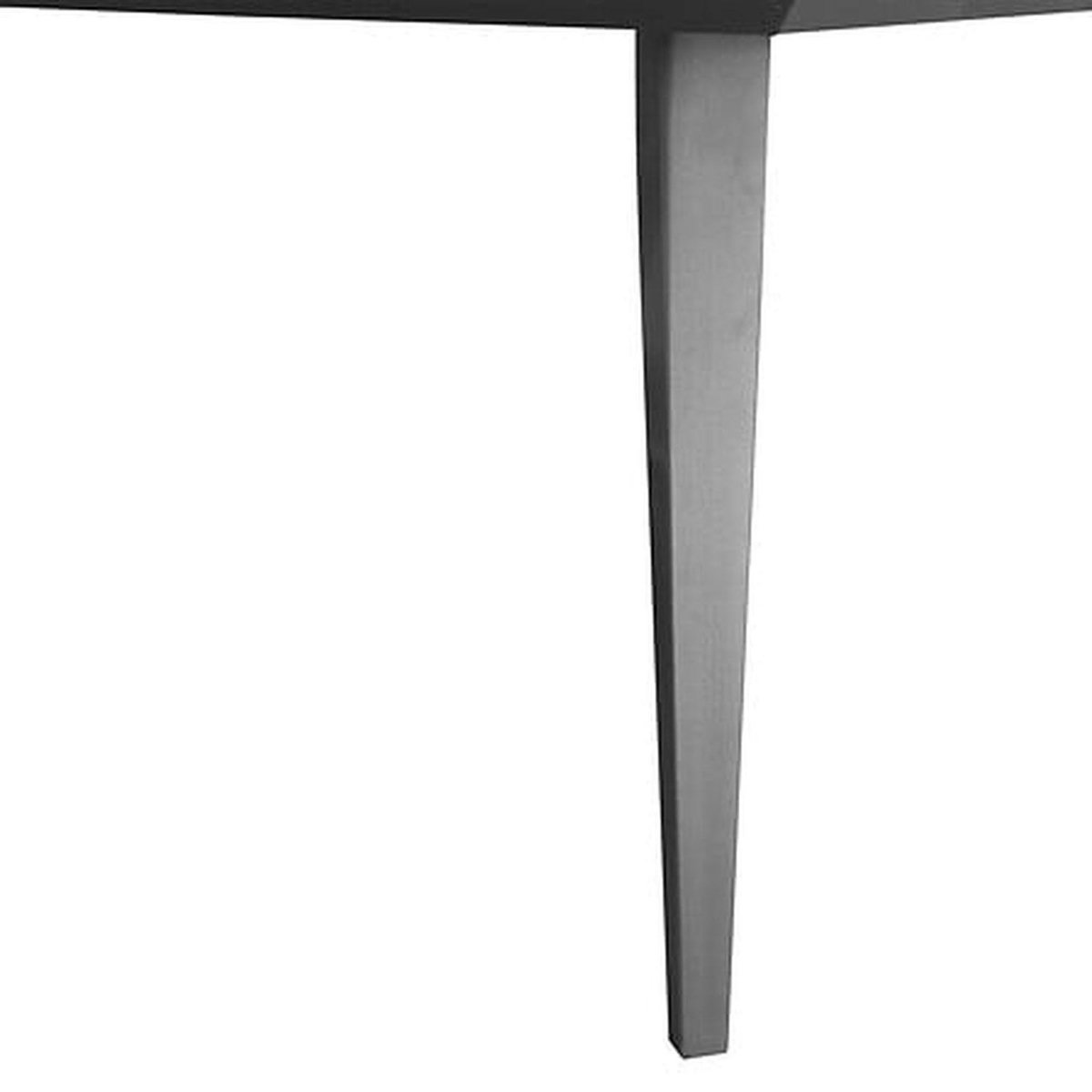 HESPERIDE Table de jardin bistro carrée en acier et céramique 8 places LAMBADA - Graphite