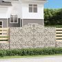 Voir la diapositive 1 : VIDAXL Paniers a gabions arques 12 pcs 300x50x160/180 cm fer galvanise