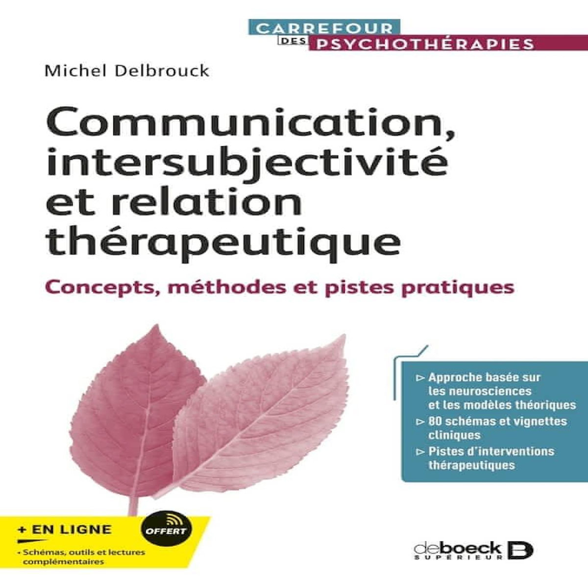 COMMUNICATION, INTERSUBJECTIVITE ET RELATION THERAPEUTIQUE. CONCEPTS, METHODES ET PISTES PRATIQUES, Delbrouck Michel