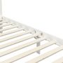 Voir la diapositive 5 : VIDAXL Cadre de lit a baldaquin Blanc Bois de pin massif 100x200 cm