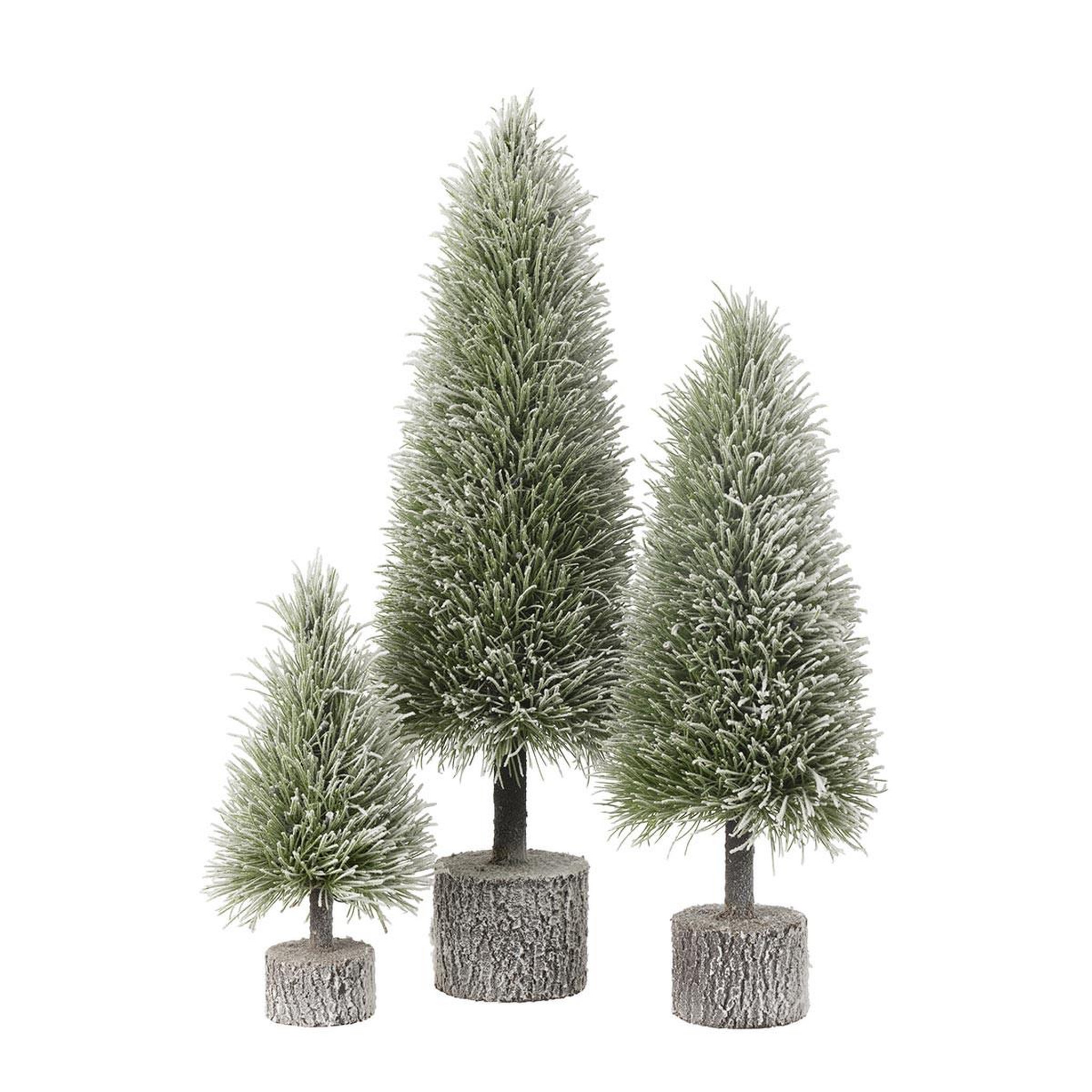 Voir la diapositive 5 : J-LINE Sapin de noël déco à led  russell  75cm vert
