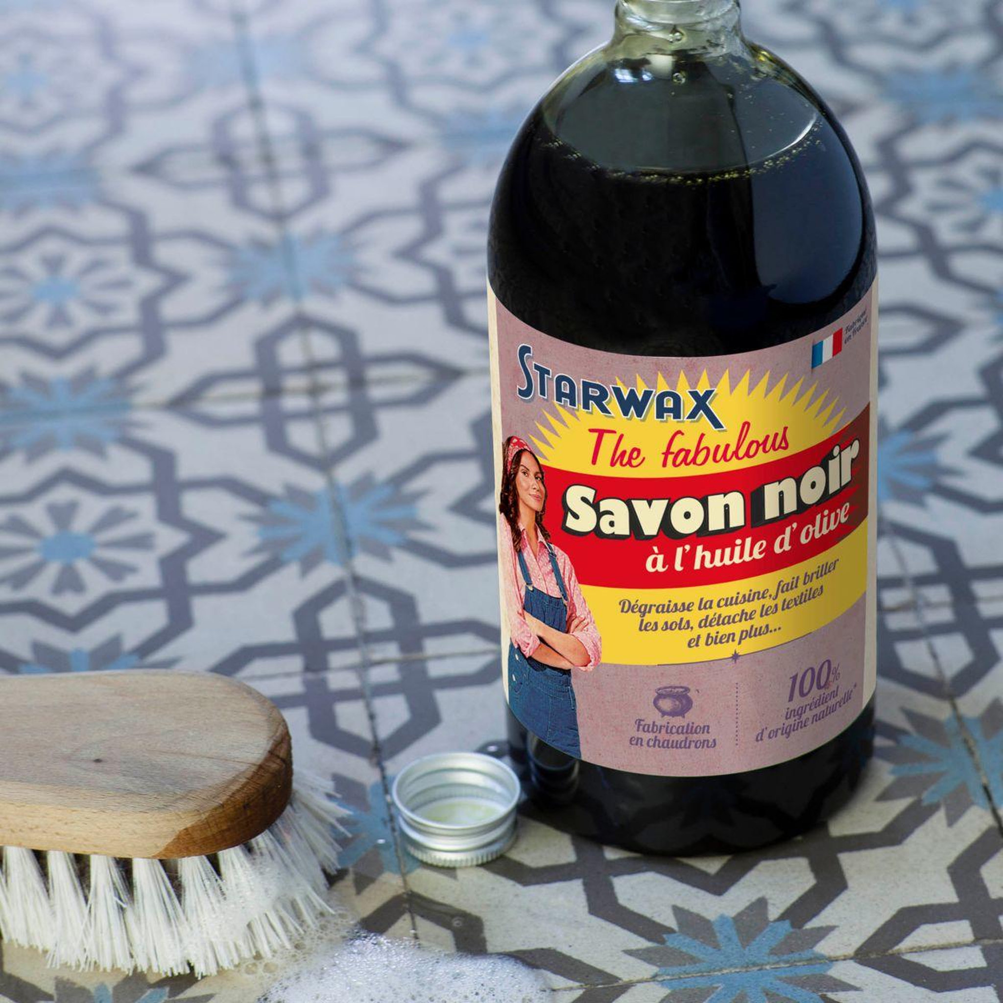 Voir la diapositive 4 : Starwax Nettoyant SAVON NOIR À L'HUILE D'OLIVE 1L