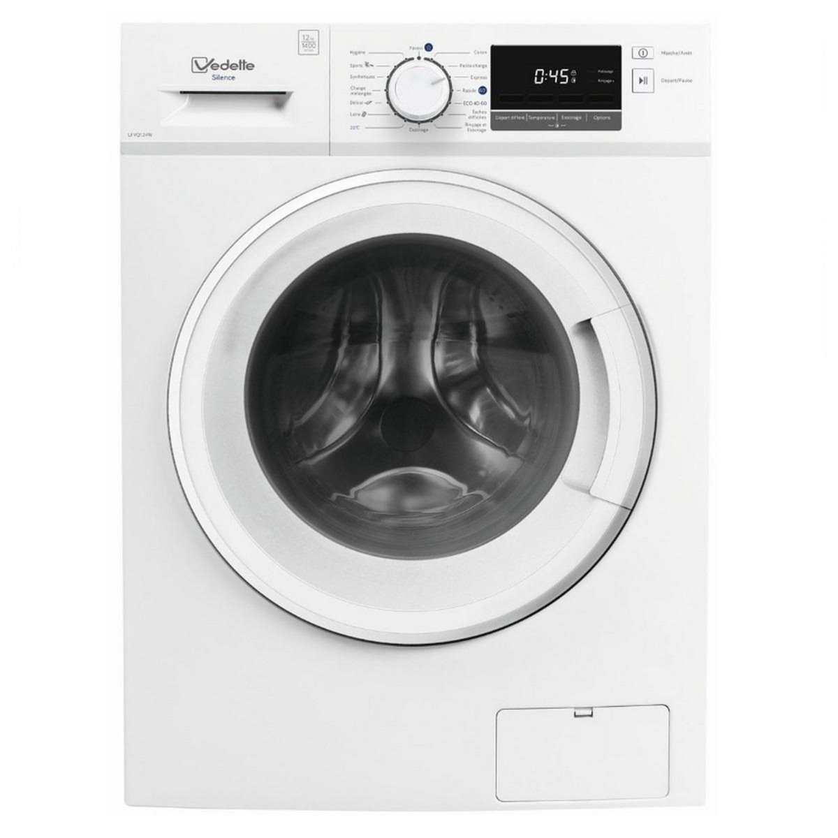 Vedette Lave-linge frontal 12kg 1400 tours/min blanc - LFVQ124W