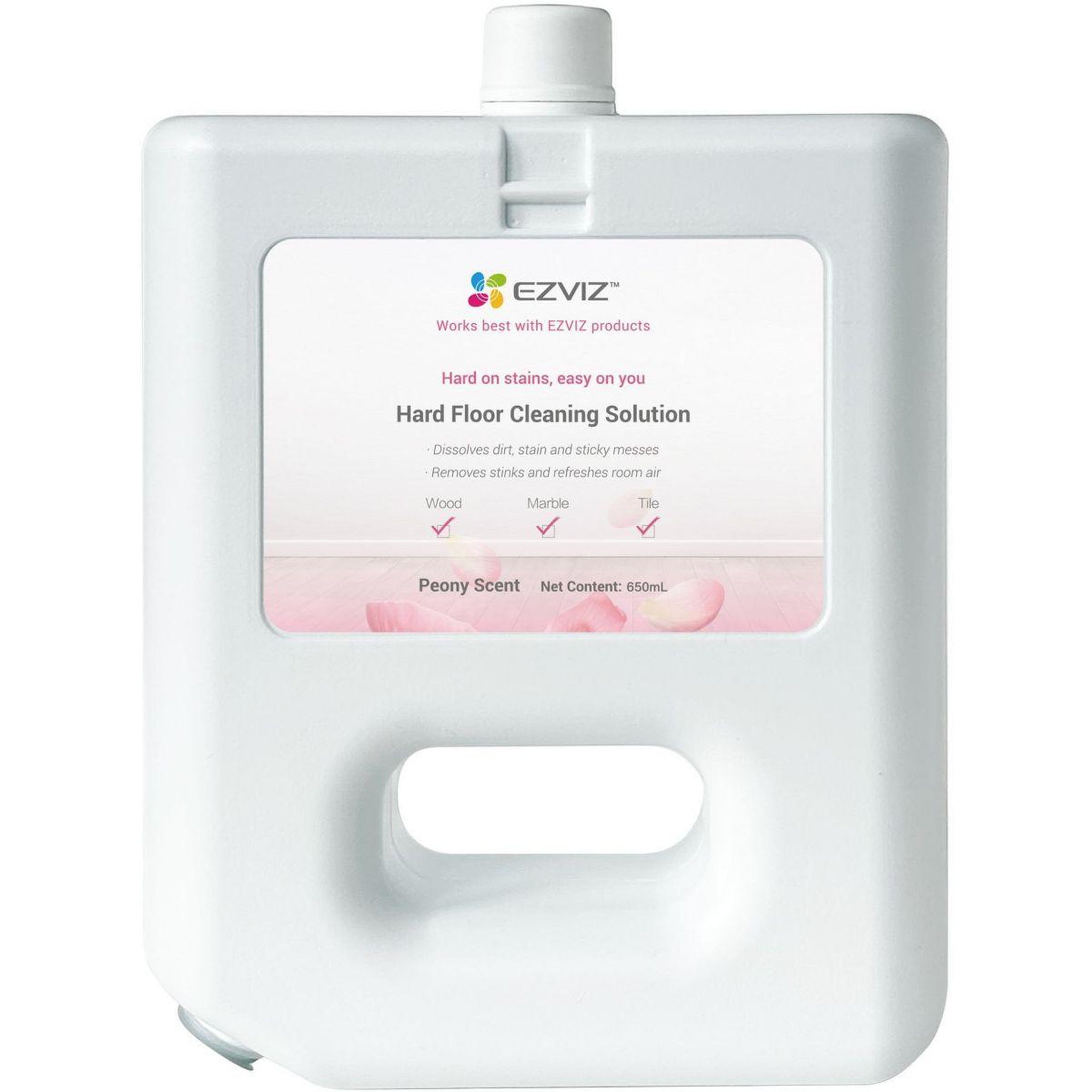 Voir la diapositive 1 : EZVIZ Détergent pour aspirateur robot laveur RS20 Pro - 650 mL senteur pivoine