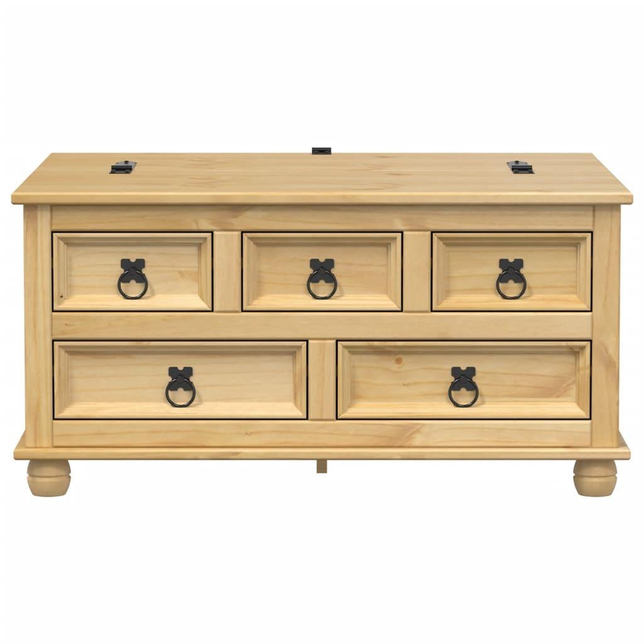 Voir la diapositive 4 : VIDAXL Boîte de rangement  90x78x45 cm bois de pin massif