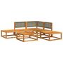 Voir la diapositive 3 : VIDAXL Salon de jardin avec coussins 6 pcs bois d'acacia solide