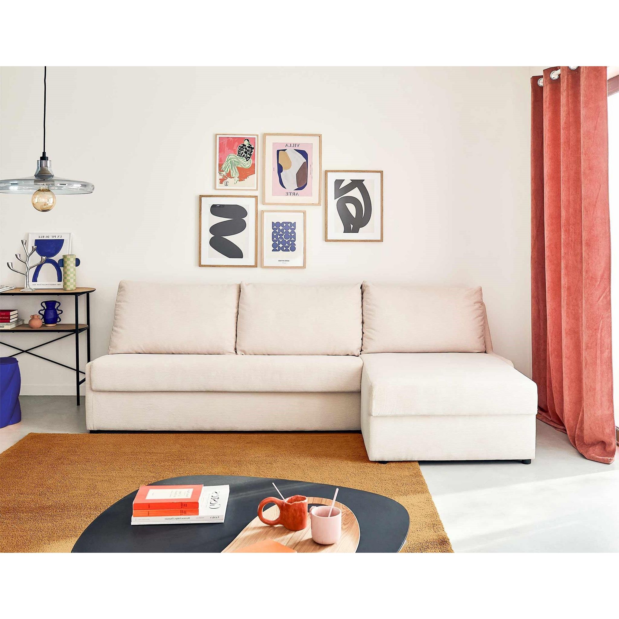 LISA DESIGN Palmira - canapé d'angle droit - 4 places - convertible ...