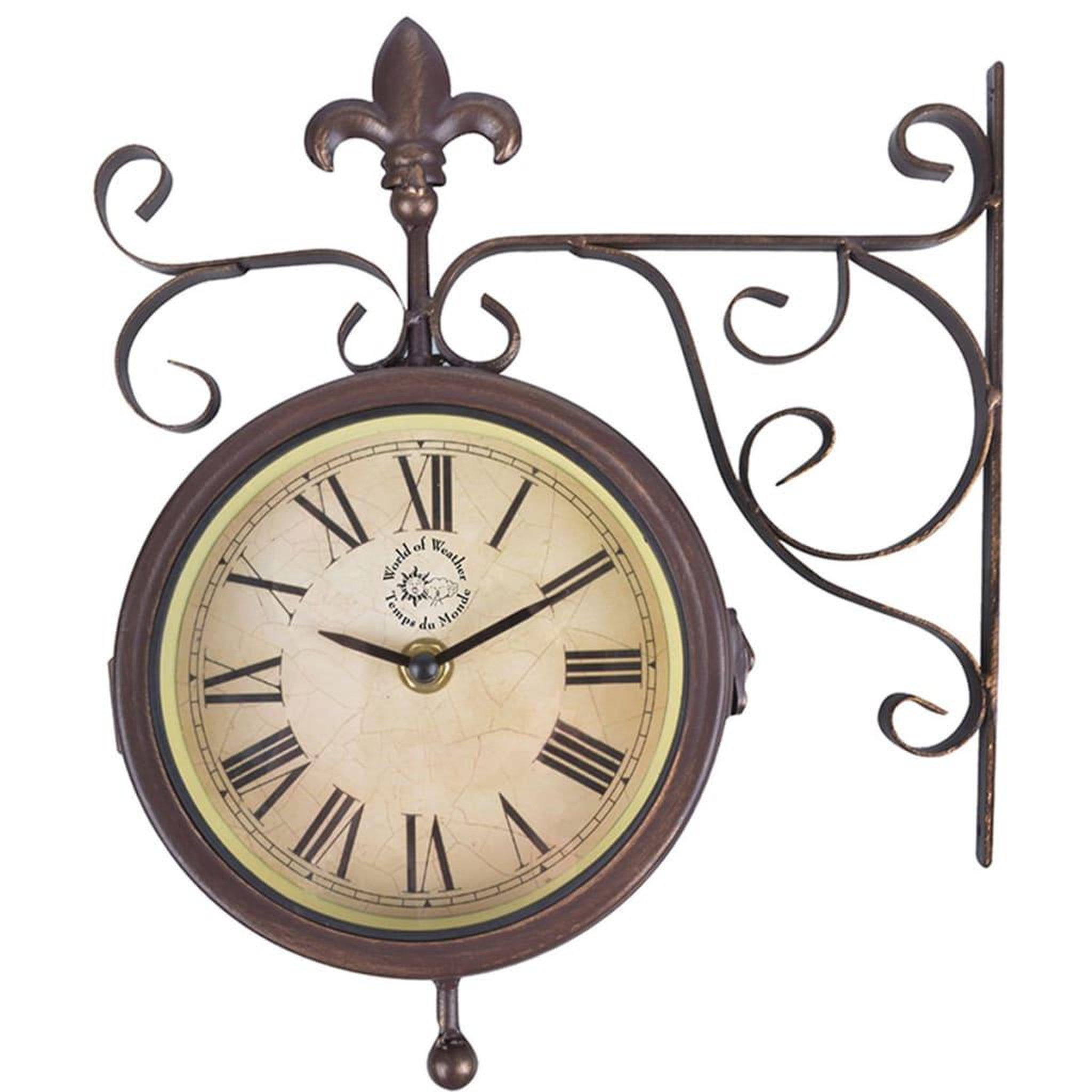 Voir la diapositive 3 : ESSCHERT DESIGN Esschert Design Horloge de station avec thermometre TF005