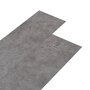 VIDAXL Planches de plancher PVC 5,02 m^2 2 mm Autoadhesif Gris beton