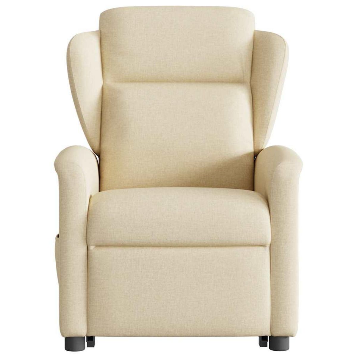 VIDAXL Fauteuil inclinable de massage Creme Tissu
