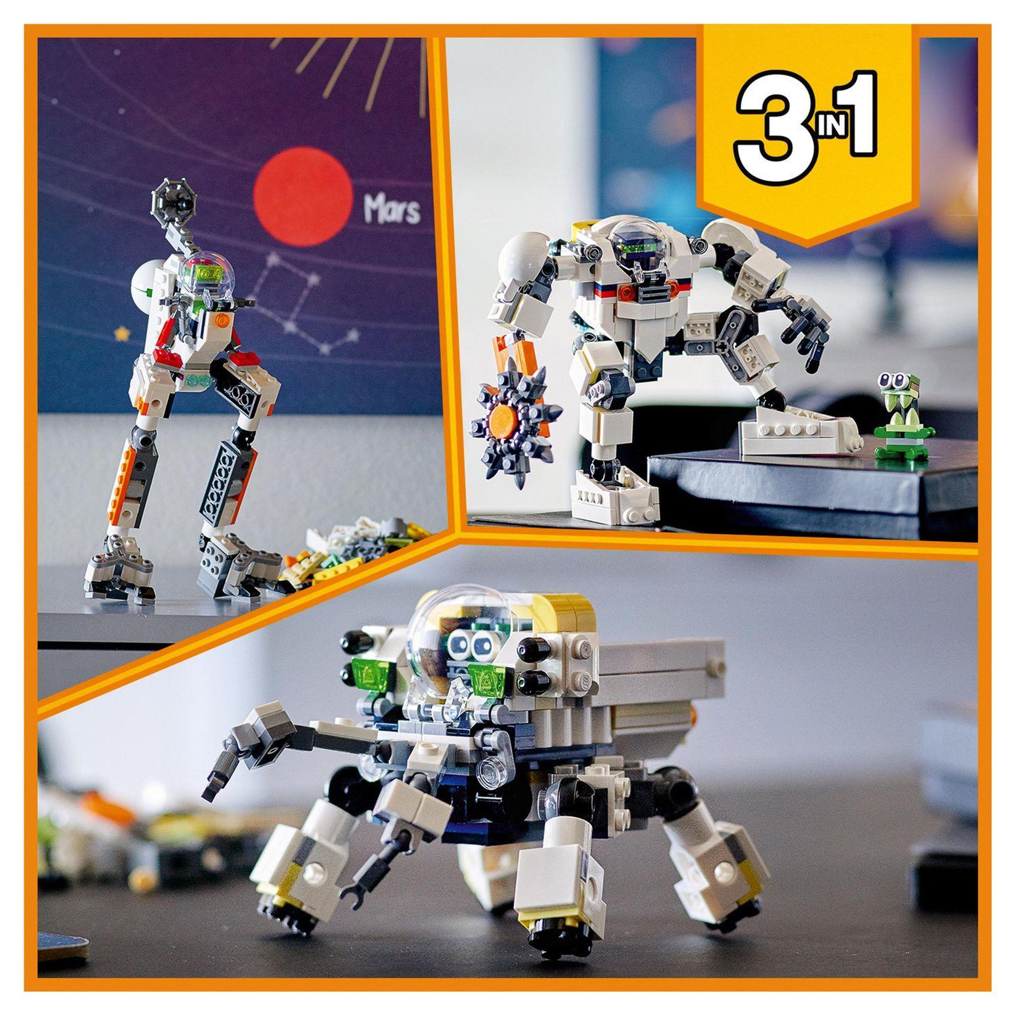 Voir la diapositive 6 : LEGO Creator 31115 - Le Robot d&rsquo;Extraction Spatiale
