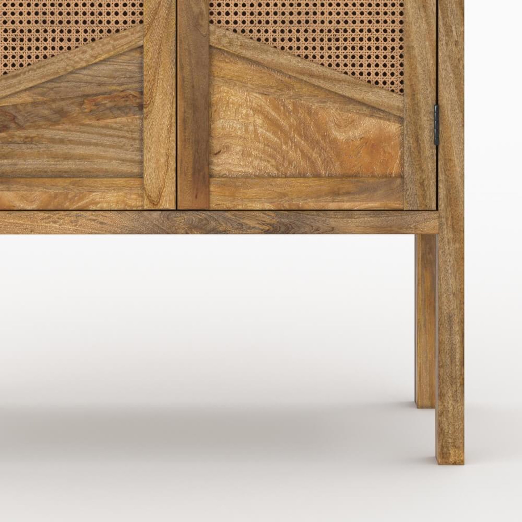 Voir la diapositive 3 : MAISON PAVANE Ensemble commode et armoire en bois de manguier-tiki