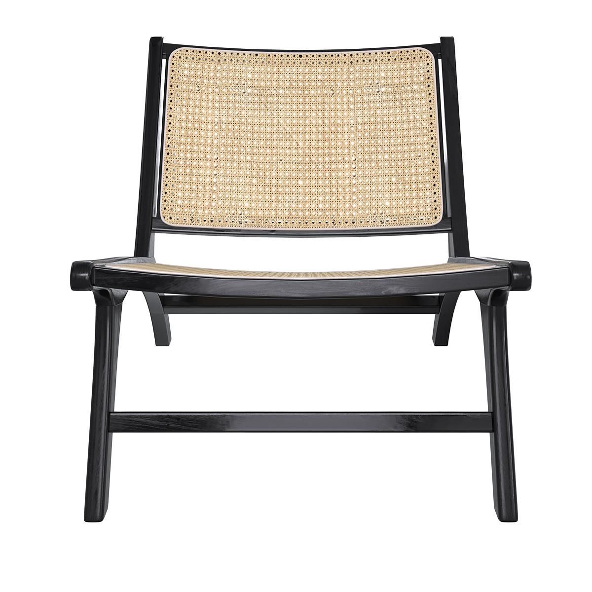 Rendez vous déco Fauteuil en teck et tressage cannage en rotin - Kilka