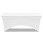 Voir la diapositive 4 : ID MARKET Housse blanche pour table pliante 180 CM