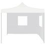 Voir la diapositive 2 : VIDAXL Tente de reception pliable avec 2 parois 3x3 m Acier Blanc