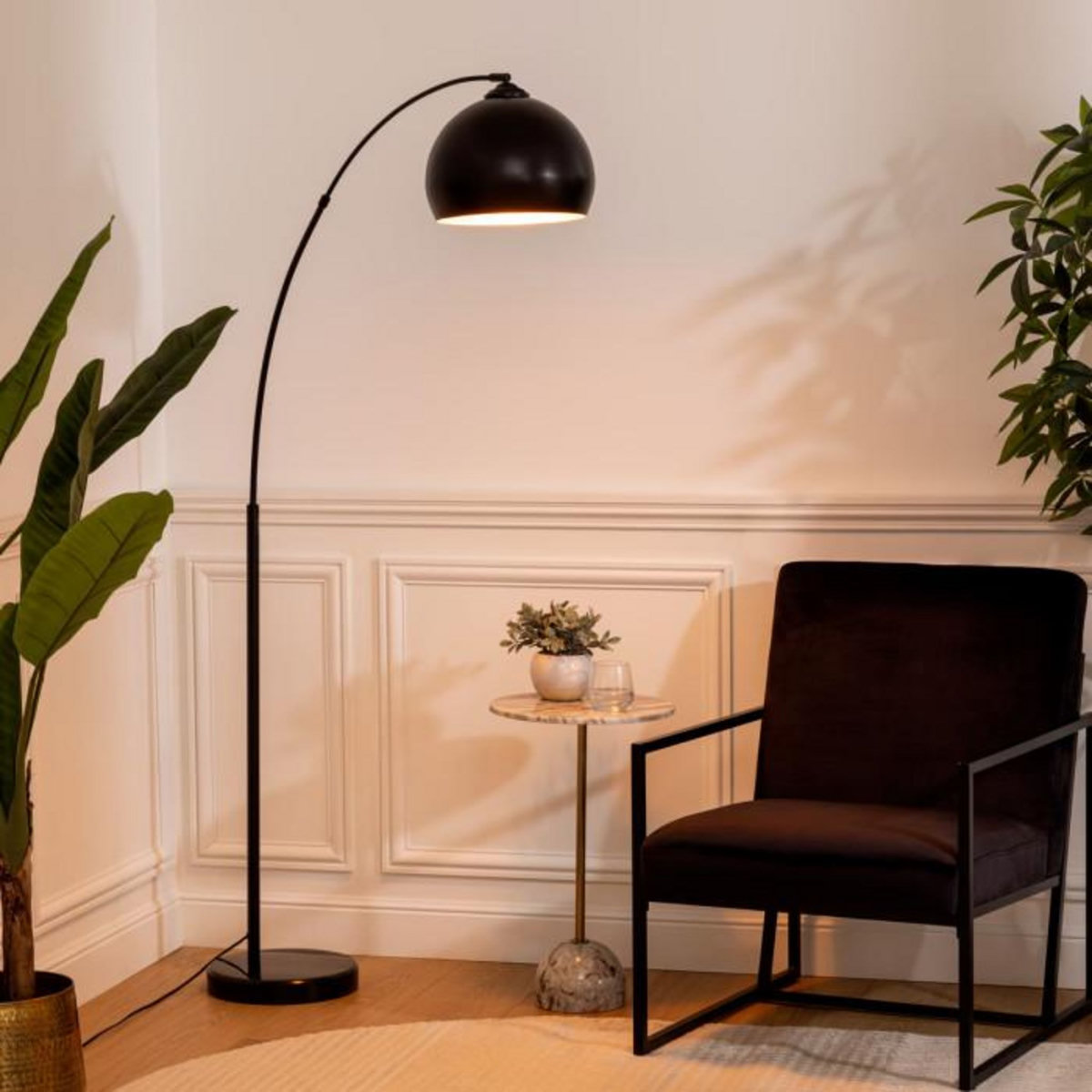 ATMOSPHERA Lampadaire Métal  Modern  175cm Noir