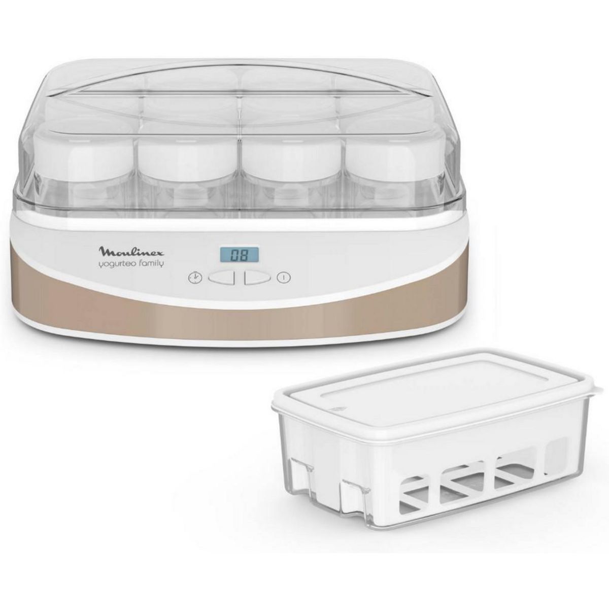 MOULINEX Yaourtière 12 pots de 200ml 21w - yg233a10