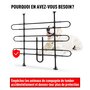 Voir la diapositive 6 : PAWHUT Grille de séparation extensible voiture barrière de sécurité barre réglable pour chien noir