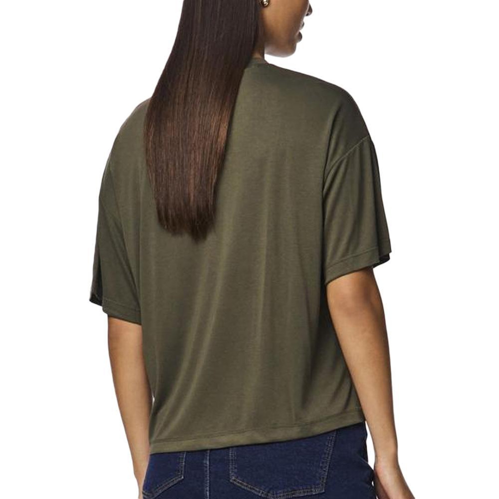 Voir la diapositive 2 : Pieces T-Shirt Kaki Femme Pieces Nora