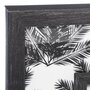 ATMOSPHERA Pêle-mêle 4 photos en relief imprimé Palmier Noir et Blanc- 46 x 46 cm