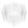 Voir la diapositive 2 : VIDAXL Lit sureleve a gabion hexagonale 100 x 90 x 50 cm