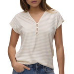 Vero Moda T-Shirt Beige Femme Vero Moda Balola. Coloris disponibles : Beige
