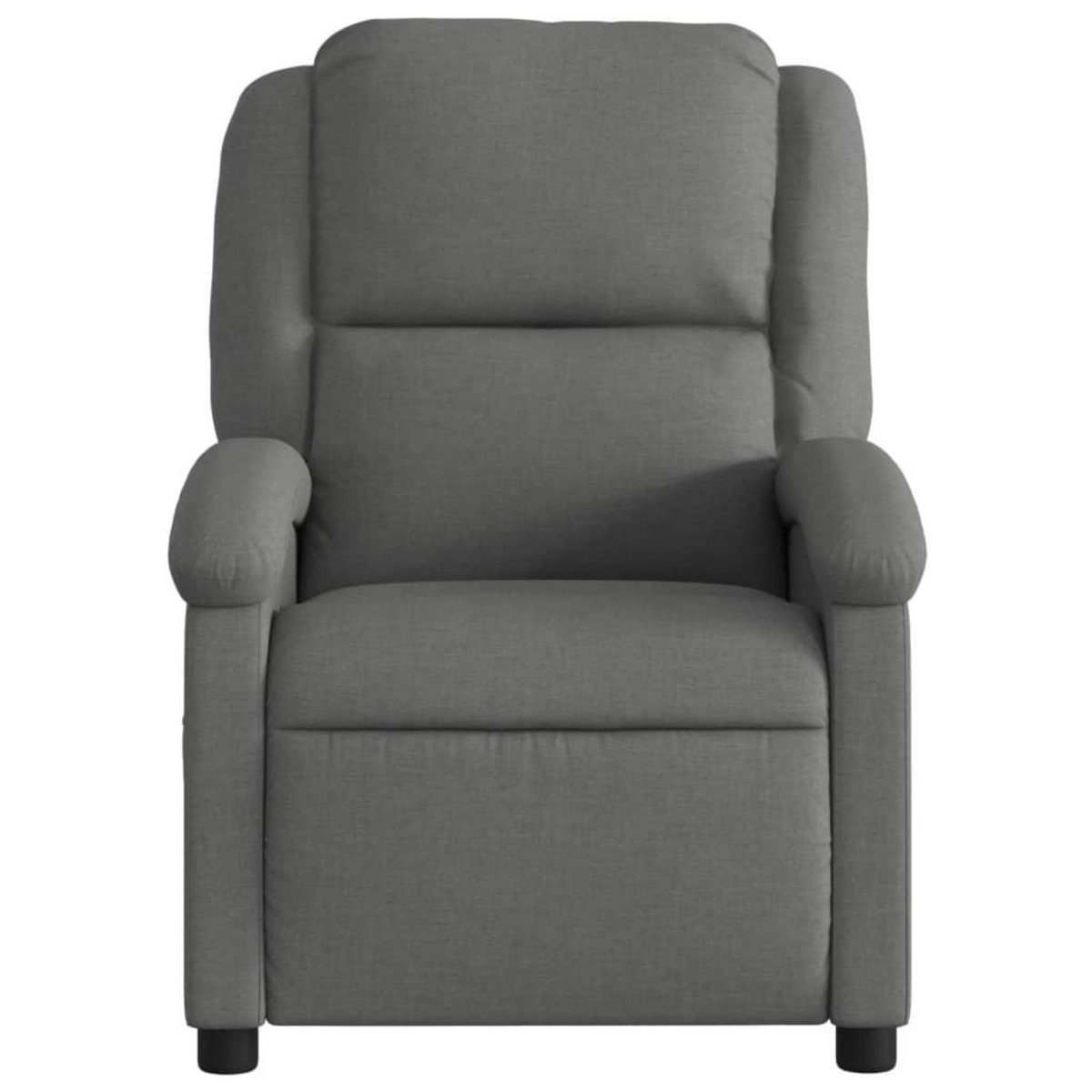 VIDAXL Fauteuil inclinable Gris fonce Tissu