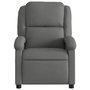 Voir la diapositive 3 : VIDAXL Fauteuil inclinable Gris fonce Tissu