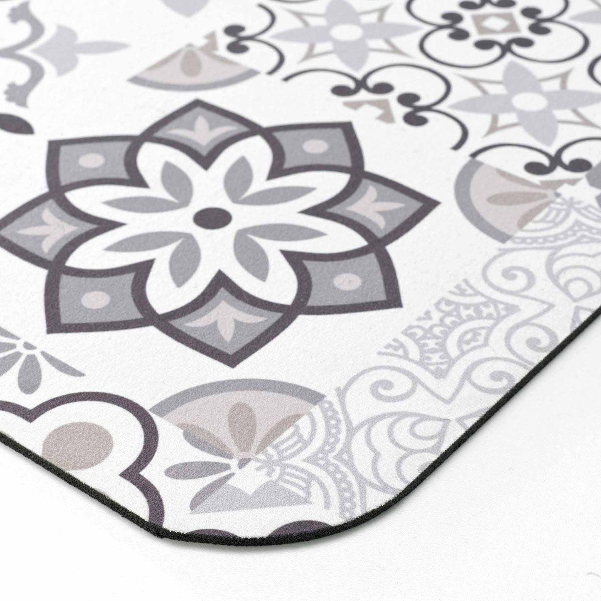 Voir la diapositive 2 : Douceur d'Intérieur Tapis de bain imprimé  salou  50x80cm gris