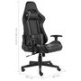Voir la diapositive 6 : VIDAXL Chaise de jeu pivotante Gris PVC