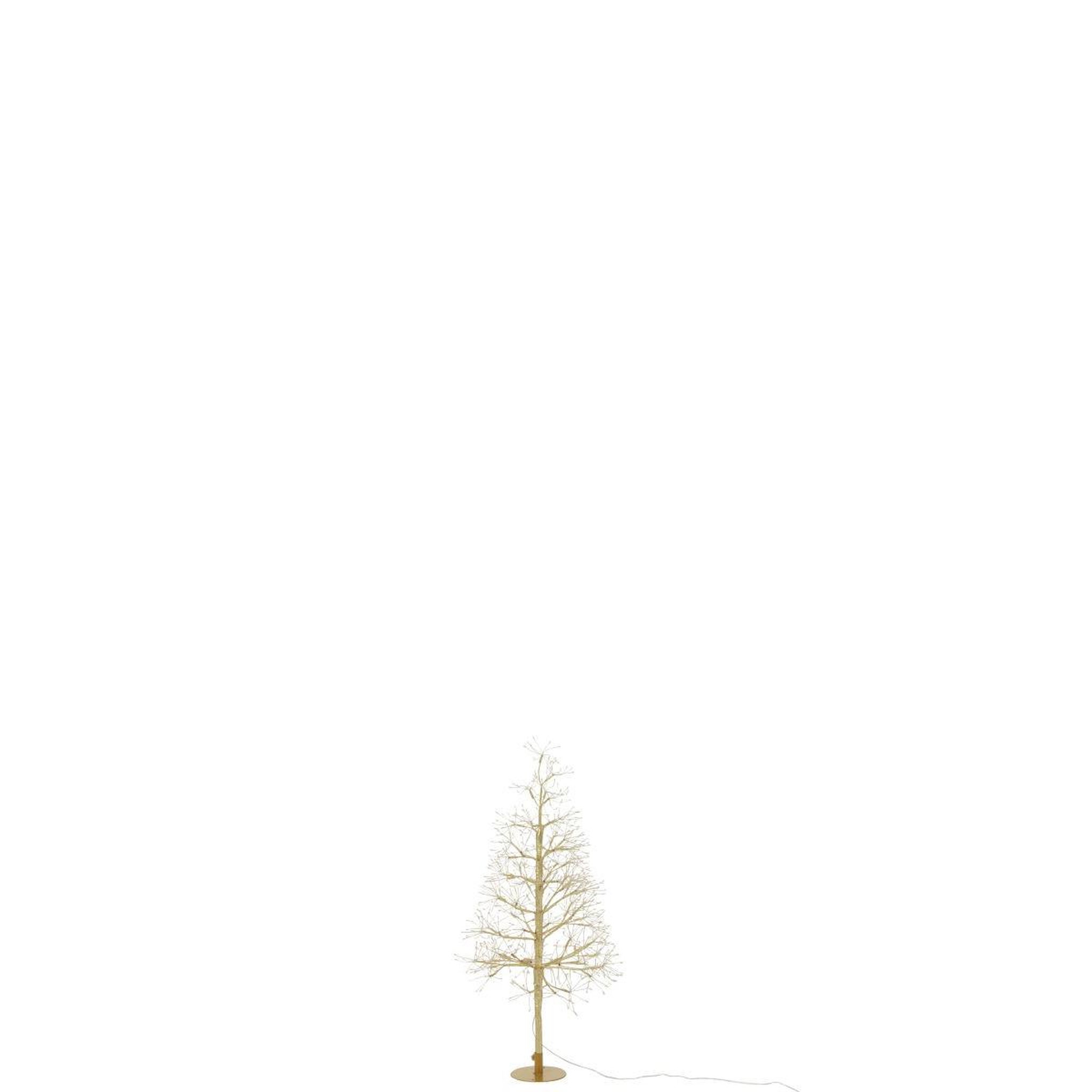 Voir la diapositive 4 : J-LINE Sapin à led en métal  grady  80cm doré