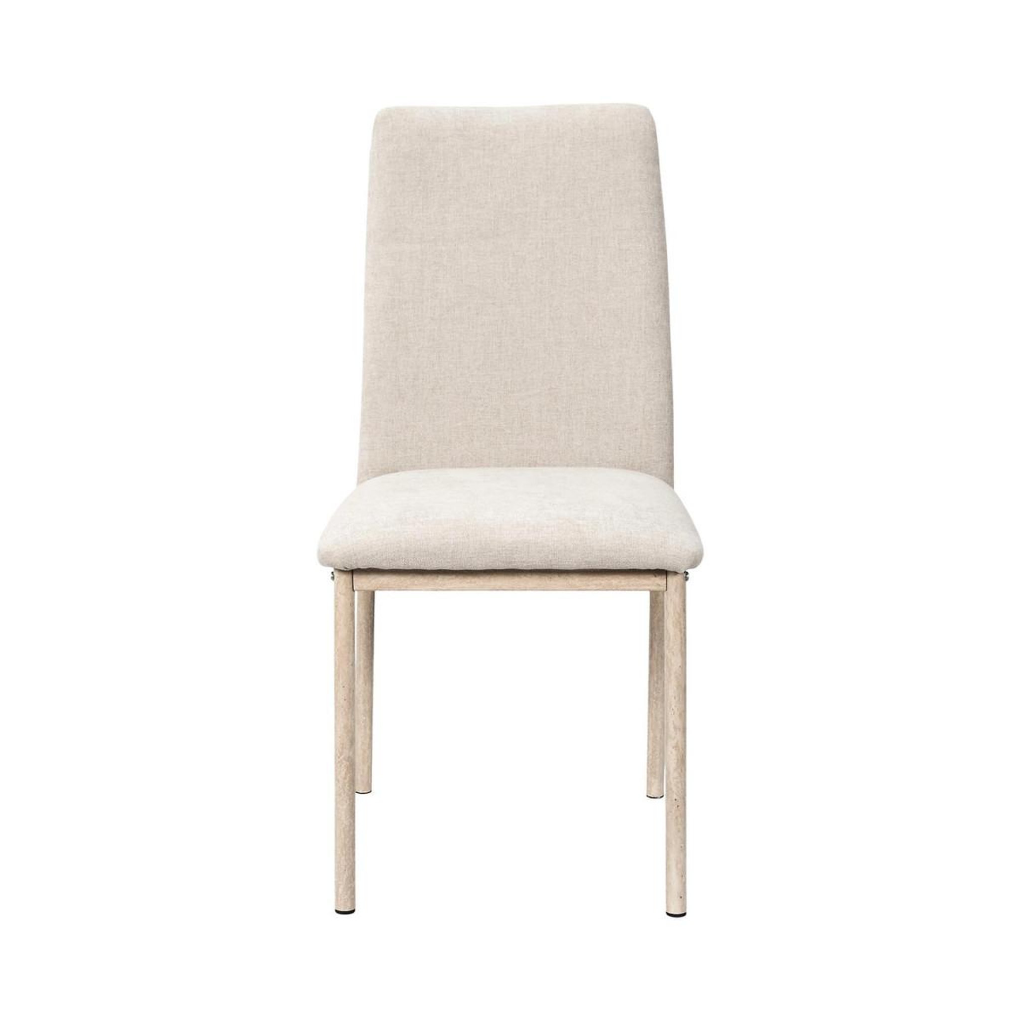 Voir la diapositive 3 : The Home Deco Factory Lot de 2 chaises de table  emilia  91cm beige