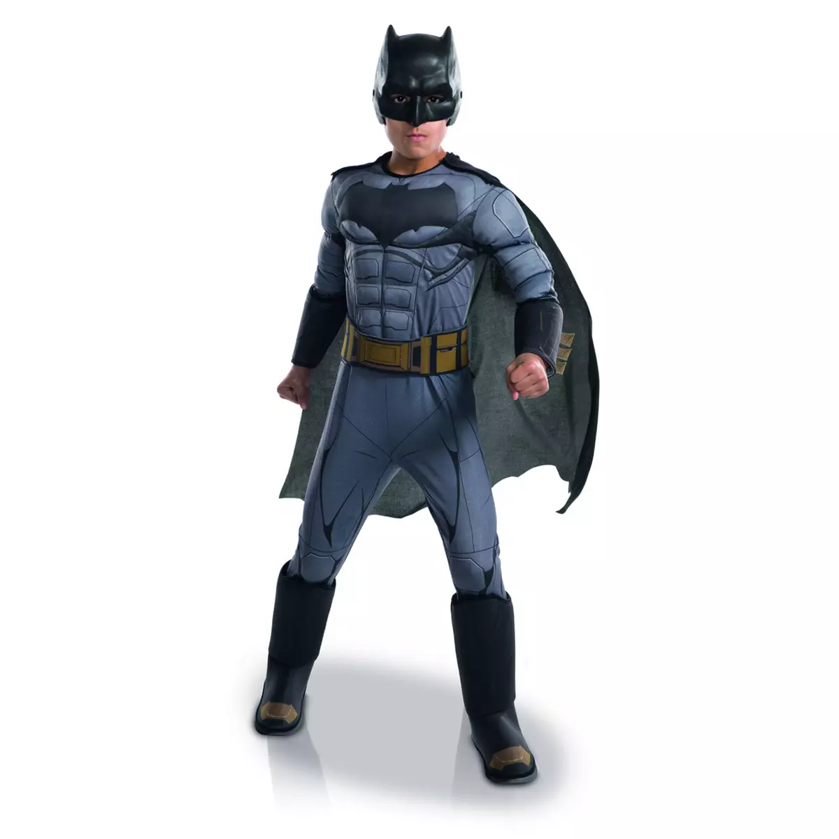 Rubie's Déguisement Justice League Luxe : Batman : Taille L - 7/9 ans (122 à 134 cm)