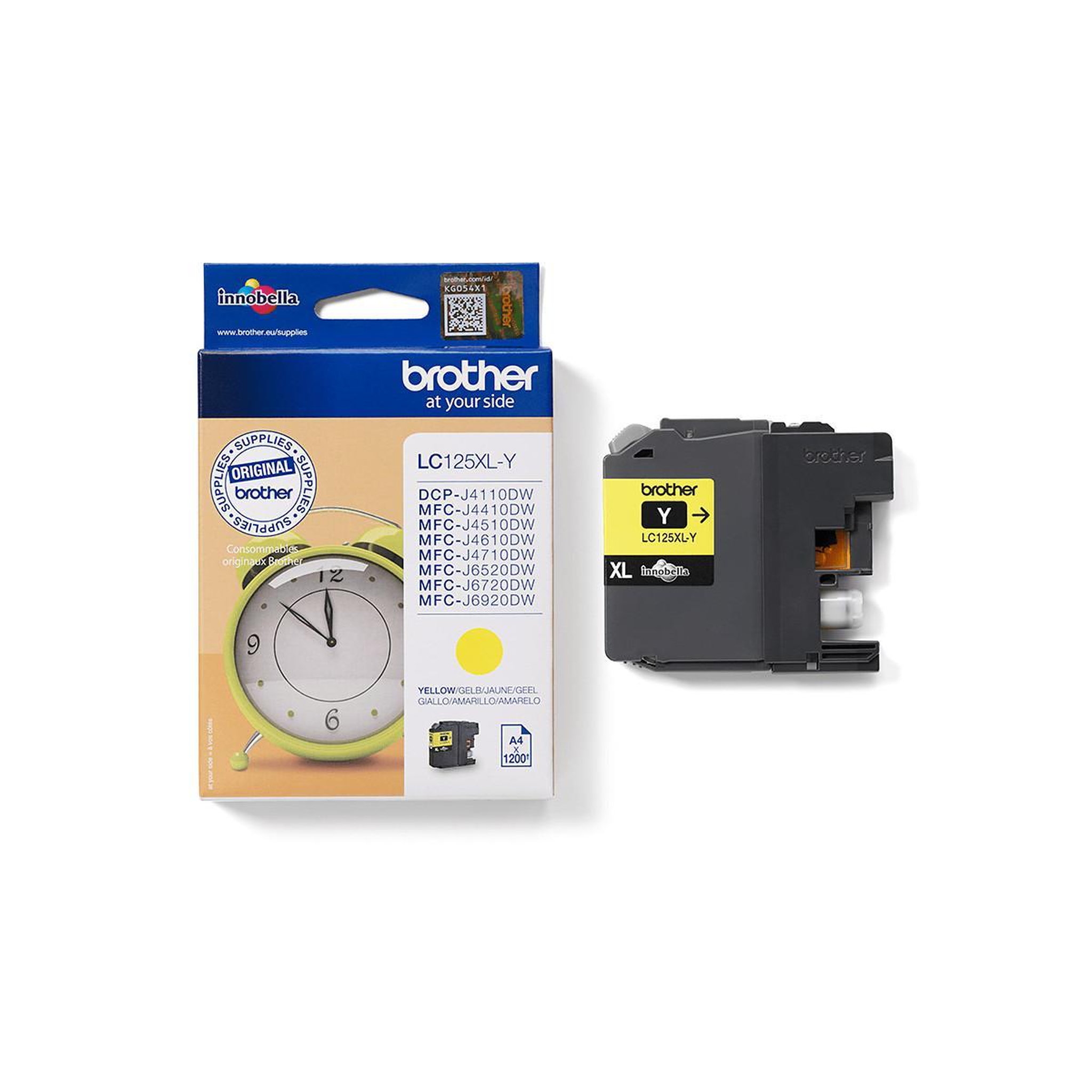 Voir la diapositive 3 : Brother Brother LC125XLY Cartouche dencre Jaune