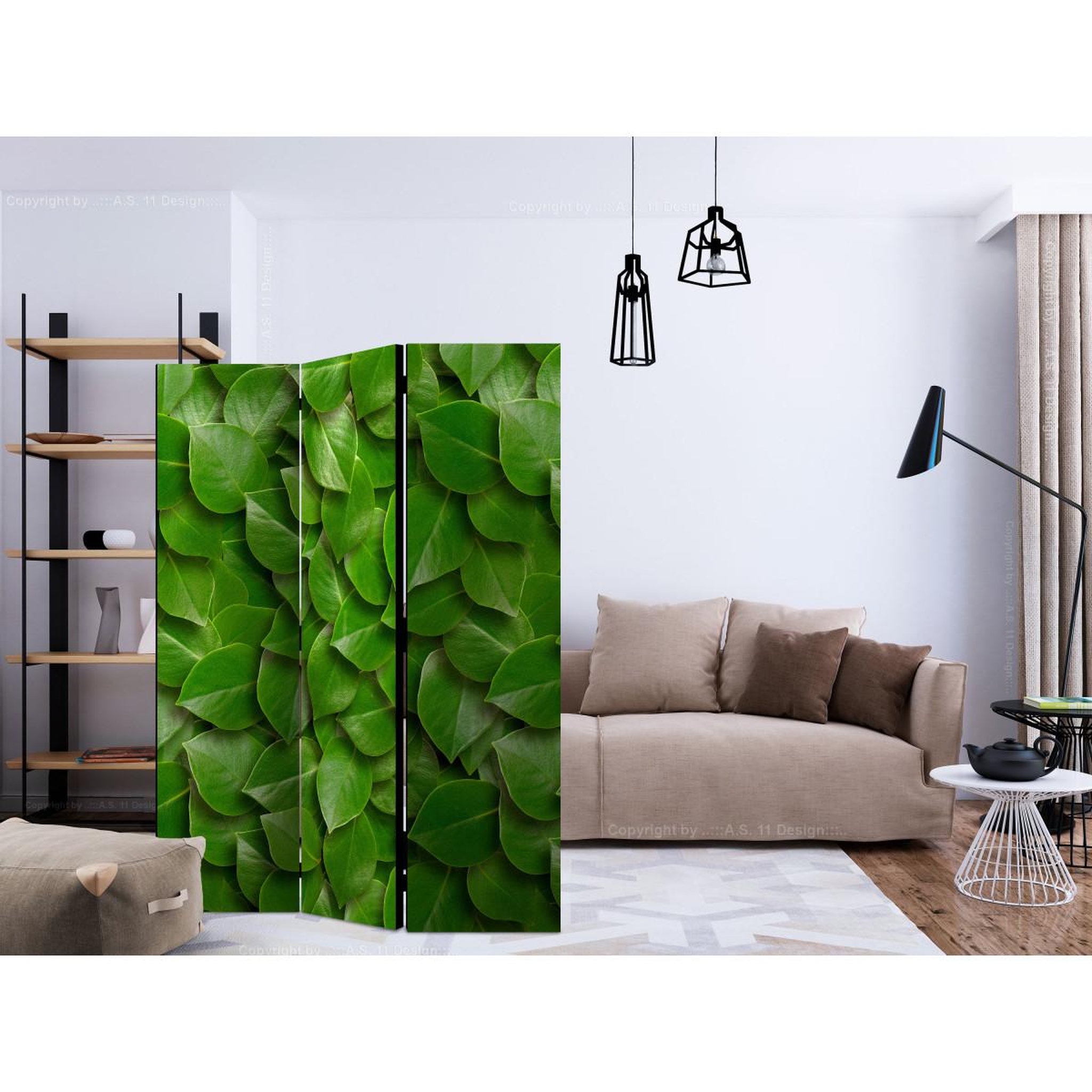 Voir la diapositive 2 : Paris Prix Paravent 3 volets  secret garden ii  135x172cm