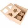 Artemio Boîte à formes en bois - 16 x 16 x 10 cm