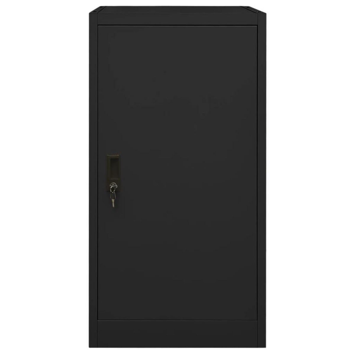 VIDAXL Armoire a selles Noir 53x53x105 cm Acier