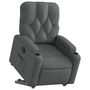 Voir la diapositive 3 : VIDAXL Fauteuil inclinable Gris fonce Tissu