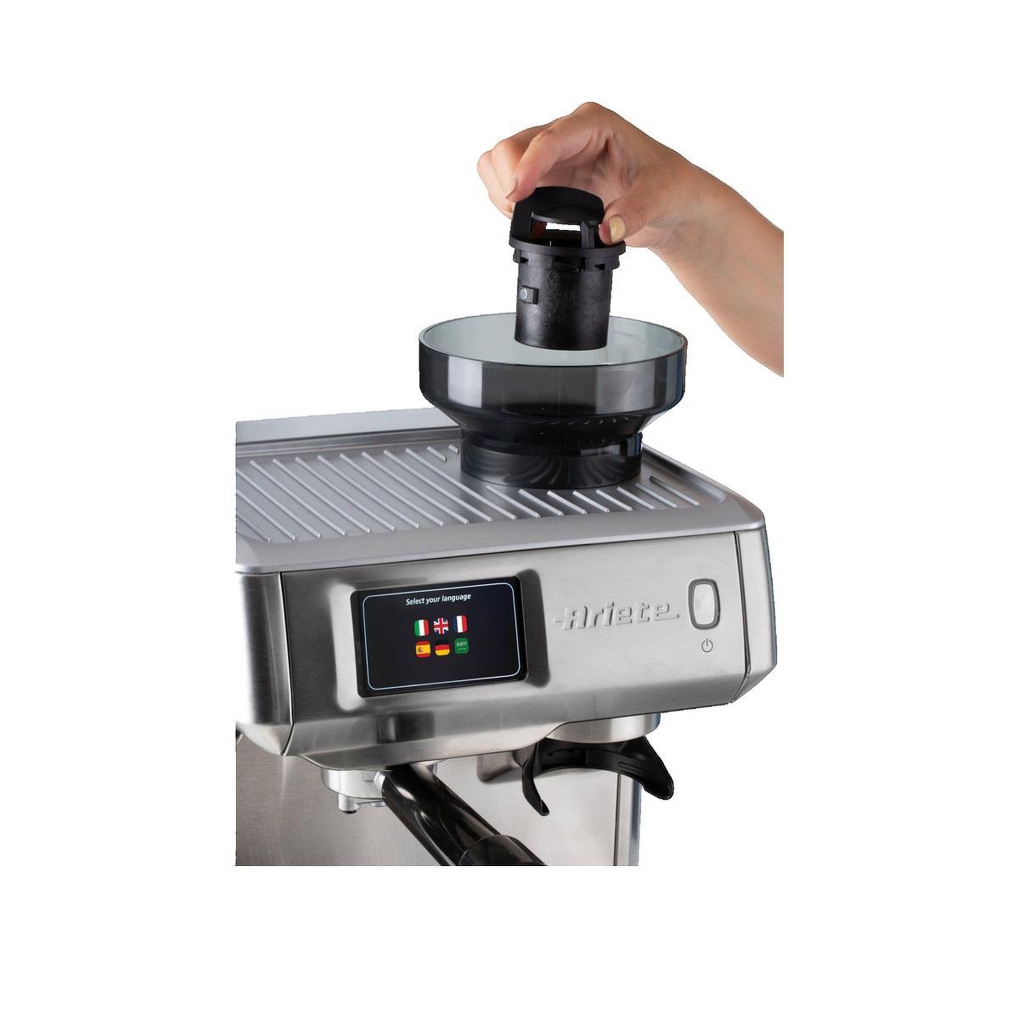 Voir la diapositive 3 : ARIETE Machine à café expresso automatique Ariete 1312/10 avec moulin intégré