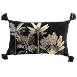 Paris Prix Coussin Déco Imprimé  Karaba  30x50cm Noir