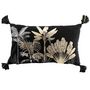 Voir la diapositive 1 : Paris Prix Coussin Déco Imprimé  Karaba  30x50cm Noir