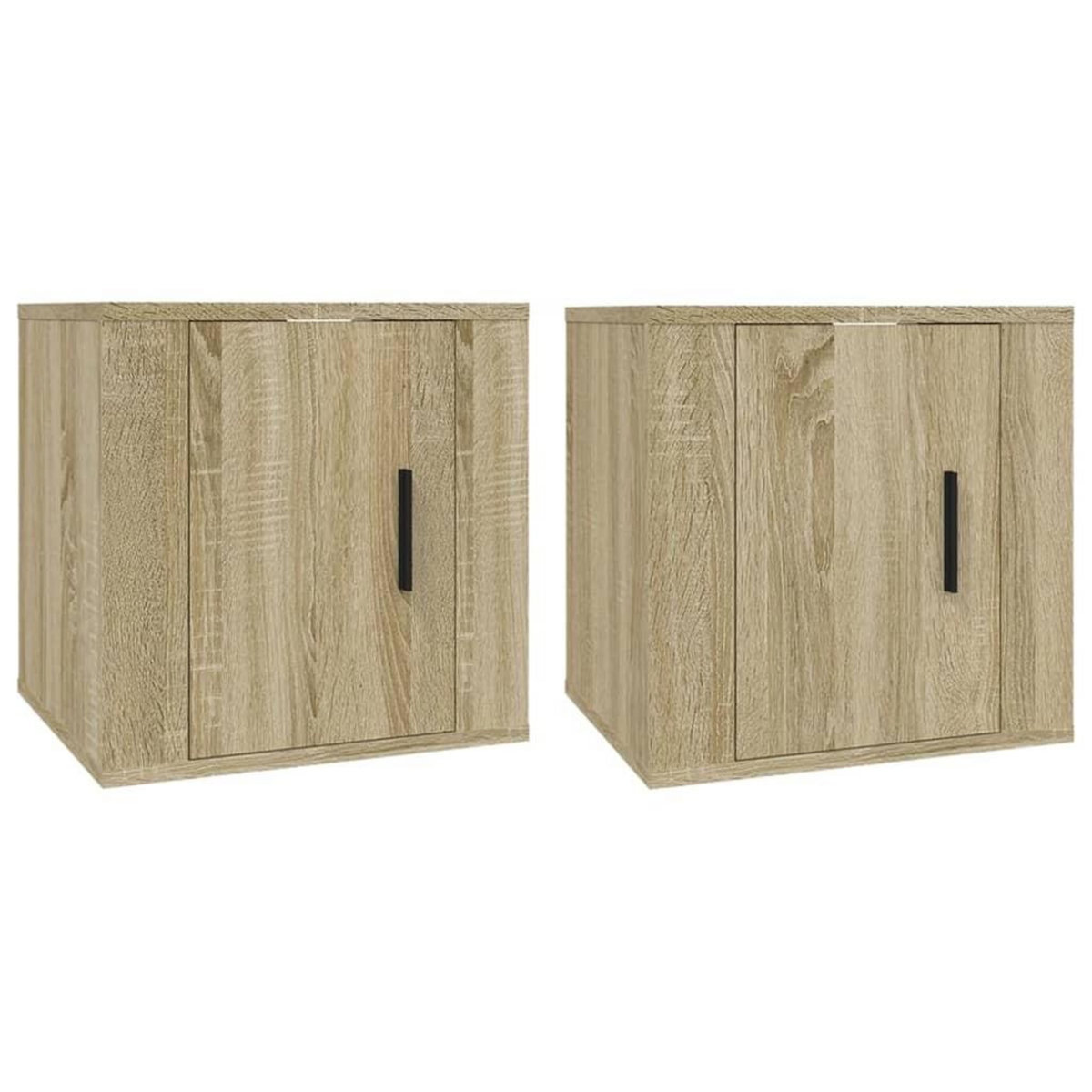 VIDAXL Meubles TV muraux 2 pcs Chene sonoma 40x34,5x40 cm