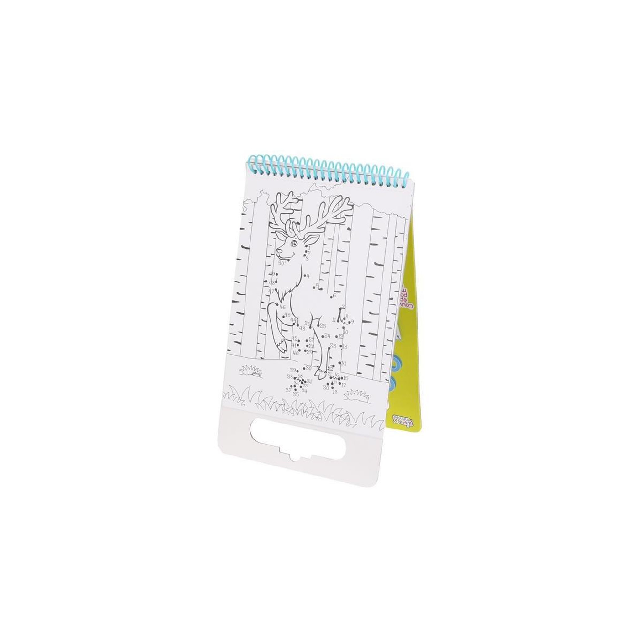 Jeux 2 momes Cahier de Coloriage  Poignée  15x25cm Blanc