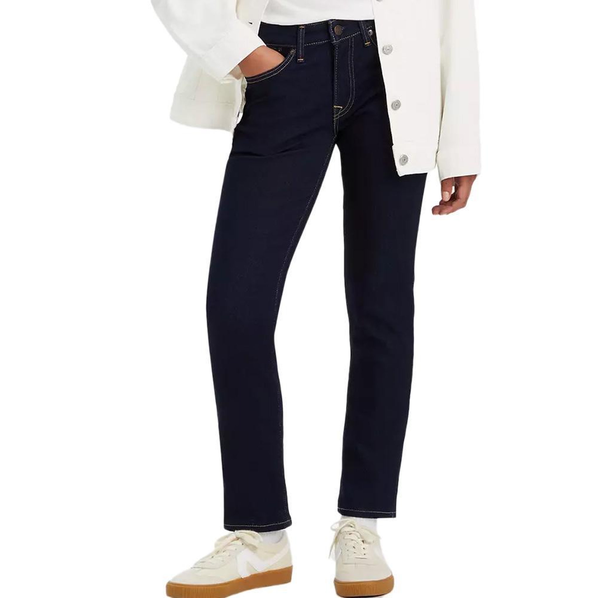 Levi's Jean 712 Slim Bleu Brut Femme Levi's Welt Pocket. Coloris disponibles : Bleu