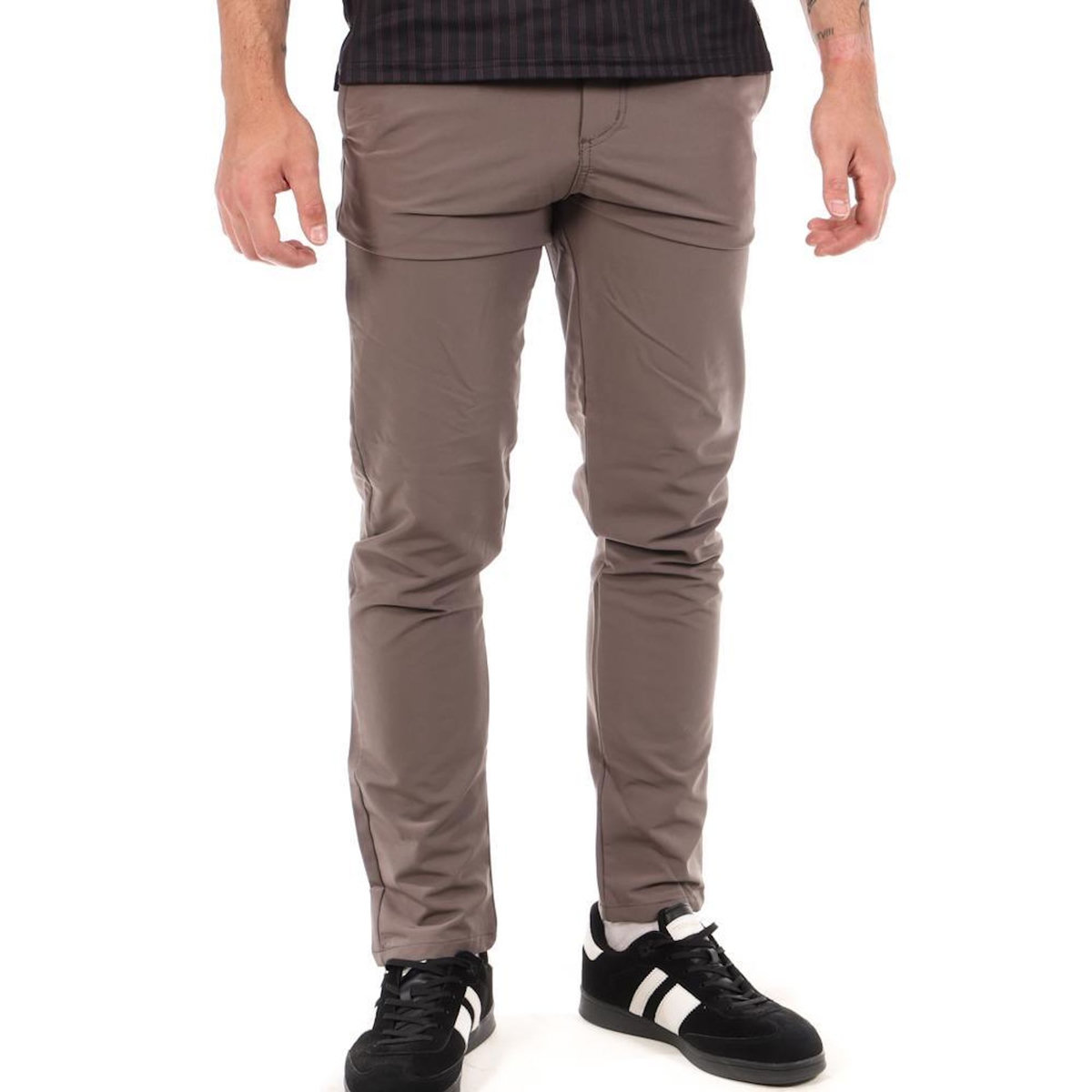 AMERICAN PEOPLE Pantalon fluide Marron Homme American People Press