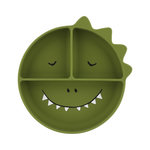 Trixie Assiette avec ventouse en silicone et compartiments - Mr. Dino