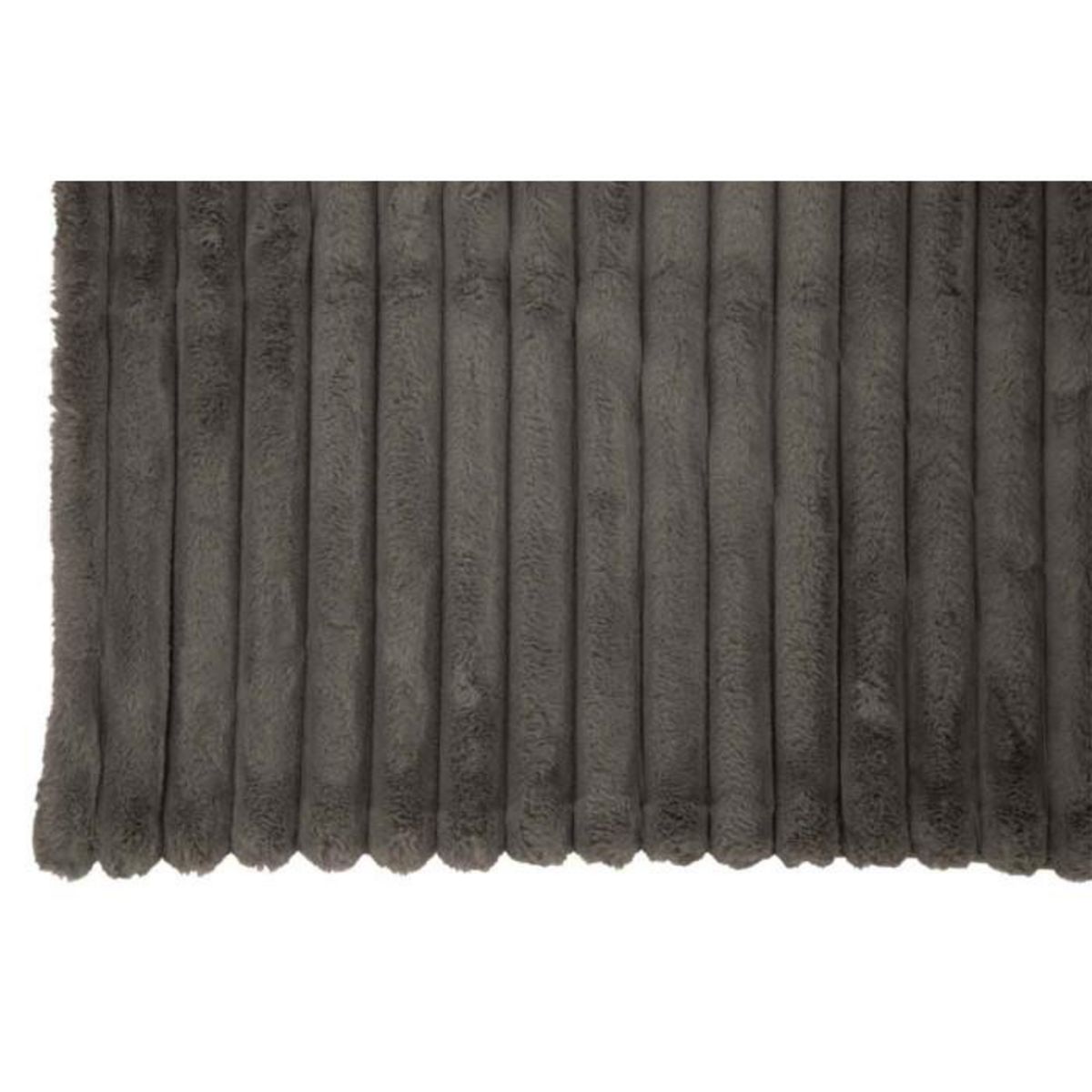 Paris Prix Plaid Design Uni  Corduroy  130x180cm Gris Foncé